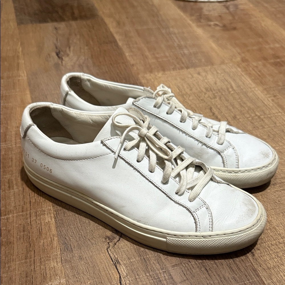 Women’s White Common Projects Size 37